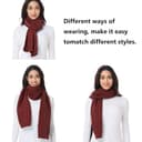 Thumbnail 6 de Loowoko Echarpe femme hiver, 180 x 30 cm 📦