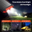 Thumbnail 4 de QTshine Batterie externe solaire 26 800 mAh PD 15W pour smartphone et tablette 🔋