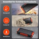 Thumbnail 5 de QTshine Batterie externe solaire 26 800 mAh PD 15W pour smartphone et tablette 🔋