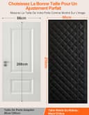 Thumbnail 1 de Rideau de Porte Isolant Thermique 90x210CM noir đȘ