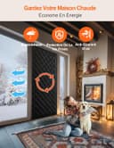 Thumbnail 2 de Rideau de Porte Isolant Thermique 90x210CM noir đȘ