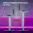 Thumbnail 3 de SANODESK Bureau Gaming réglable 140x60 cm ⚙️