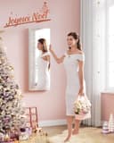 Thumbnail 1 de SONGMICS JJC99WT Armoire à bijoux miroir 2 tiroirs, 6 LED 🪞