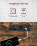 Thumbnail 4 de VASAGLE LSD114X01 Bureau réglable électrique 60 x 140 cm ⌚