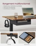 Thumbnail 6 de VASAGLE LSD114X01 Bureau réglable électrique 60 x 140 cm ⌚