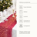 Thumbnail 1 de 100%Mosel Runner da tavolo rosso bordeaux 20 cm × 25 m 🎄