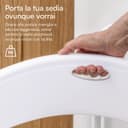 Thumbnail 3 de Baroni Home Sedia Pieghevole 74×43×49 cm bianca 🪑