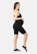 Thumbnail 3 de Be Mammy BE20-285 Leggings premaman corti in bio-cotone 👖