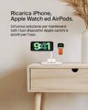 Thumbnail 1 de Belkin BoostCharge 3‑in‑1 caricatore wireless Qi2 per iPhone, Apple Watch e AirPods 🎧