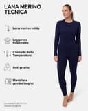 Thumbnail 1 de DANISH ENDURANCE Completo termico donna in lana merino ⛷️