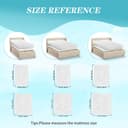 Thumbnail 3 de DUJUIKE Coprimaterasso antiscivolo 120x200 cm grigio 🛏️