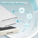 Thumbnail 4 de DUJUIKE Coprimaterasso antiscivolo 120x200 cm grigio 🛏️