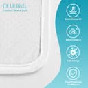 Thumbnail 6 de DUJUIKE Coprimaterasso antiscivolo 120x200 cm grigio 🛏️