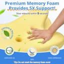 Thumbnail 4 de Ehomfory Cuscino Cervicale ergonomico 67x37x9/12 cm 🛏️