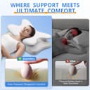 Thumbnail 5 de Ehomfory Cuscino Cervicale ergonomico 67x37x9/12 cm 🛏️