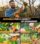 Thumbnail 6 de Forbici potatura a batteria 35mm 21V, 2 batterie 2000 mAh ✂️