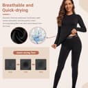 Thumbnail 3 de Leeboom Intimo termico donna set maglia e pantaloni per inverno ⛷️