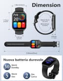 Thumbnail 5 de RUIMEN Smartwatch compatibile Android e iOS con saturimetro ⌚