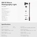 Thumbnail 8 de SMALLRIG RM 03 luce LED per macrofotografia 2200–6500K 📷