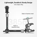 Thumbnail 4 de SMALLRIG Super Clamp con Magic Arm 11" e cold shoe 🔧