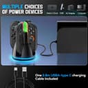 Thumbnail 6 de Stazione di ricarica controller Nintendo Switch 2 — Dock di ricarica rapida 2,5 h 🎮