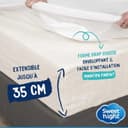 Thumbnail 1 de SWEET NIGHT Coprimaterasso francese 140x190/200x35 cm 🛏️