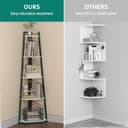 Thumbnail 3 de YITAHOME Libreria ad angolo 5 livelli, bianca 📚