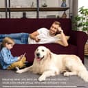 Thumbnail 2 de Ystyle Copridivano 3 posti antiscivolo rosso 🛋️