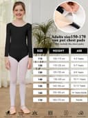 Thumbnail 3 de zffriction Body da danza classica in cotone a maniche lunghe 👗