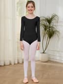 Thumbnail 5 de zffriction Body da danza classica in cotone a maniche lunghe 👗