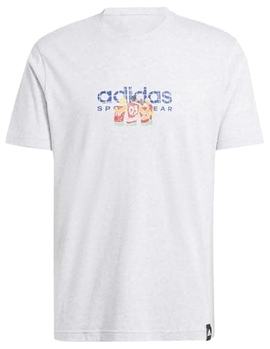 Imagen de adidas Codes Linear Graphic tee L, Light Grey Heather 👕 en OfertitasTOP