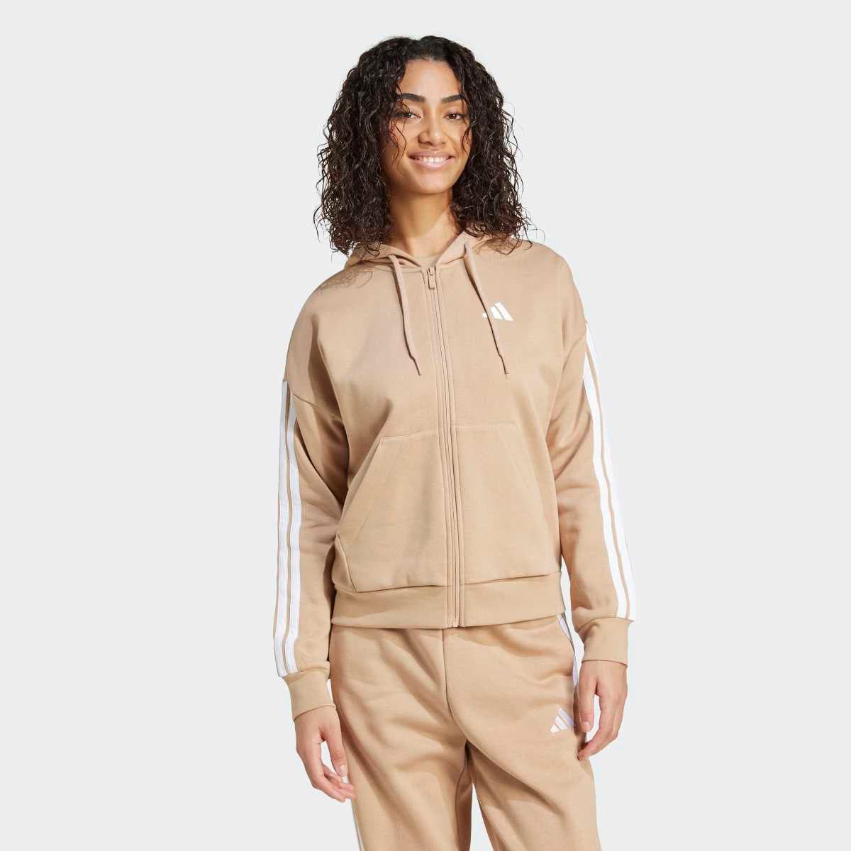 Imagen de adidas Essentials Fleece Sudadera 3 bandas para mujer 👕 en OfertitasTOP