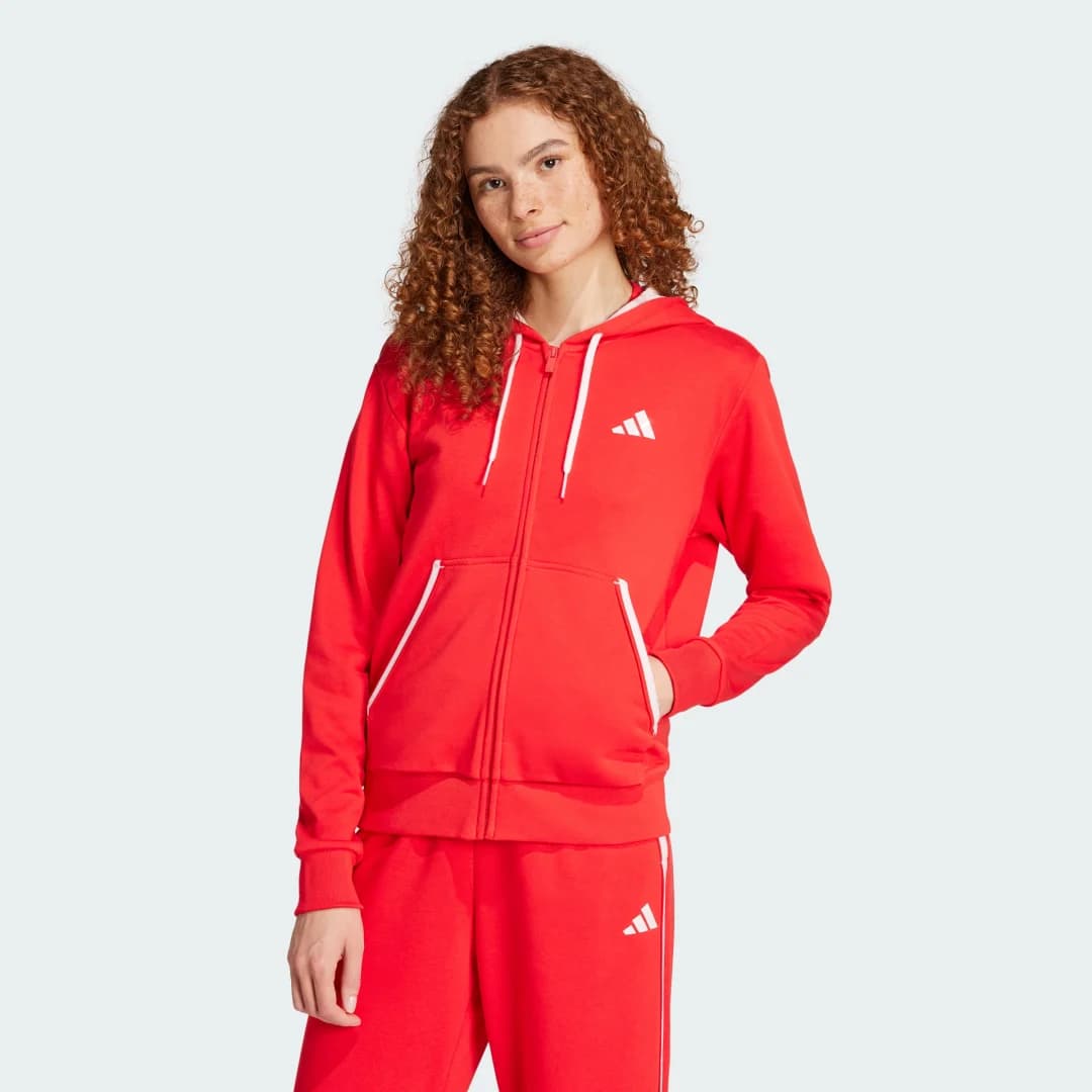 Imagen de adidas Essentials Color Pop Sudadera con cremallera 30 días Rojo en OfertitasTOP