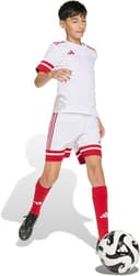 Thumbnail 2 de adidas Unisex niños SQUADRA25 Short Kids, White/Team Power Red 2 13-14 años