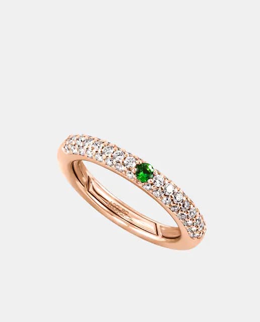 Imagen de Adolfo Courrier Anillo Pop de oro, diamantes y tsavorita 💍 en OfertitasTOP