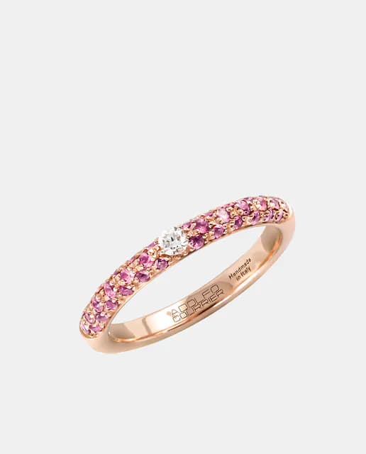 Imagen de Adolfo Courrier Anillo Pop de oro, diamantes y zafiro 💍 en OfertitasTOP