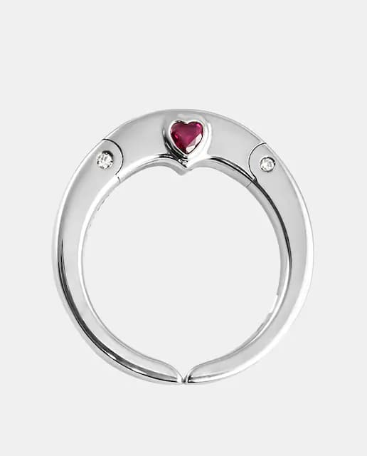 Imagen de Adolfo Courrier Anillo Studiolove de oro, diamantes y rubí 💍 en OfertitasTOP