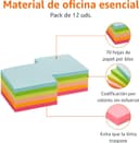 Thumbnail 2 de Amazon Basics Cuadrada blocs de notas adhesivas 7,6 x 7,6 cm, paquete de 12 📝