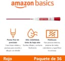 Thumbnail 1 de Amazon Basics Low-Odor Fine Tip rotuladores para pizarra, 36 🎨