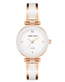 Thumbnail principal de ANNE KLEIN AK/1980 Reloj mujer blanco oro rosa ⌚