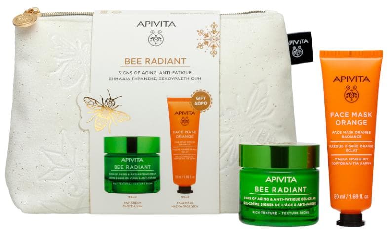 Imagen de Apivita Bee Radiant Crema Rica 50 ml + Mascarilla Naranja 50 ml 🧴 en OfertitasTOP