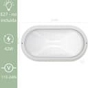 Thumbnail 1 de Aplique PLAFF 60W E27 IP65 Bl. 💡