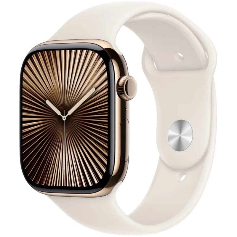 Imagen de Apple Watch Series 10 46 mm Titanio Oro, GPS + Cellular ⌚ en OfertitasTOP