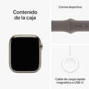 Thumbnail 5 de Apple Watch Series 9 45 mm acero oro, GPS + Cellular ⌚