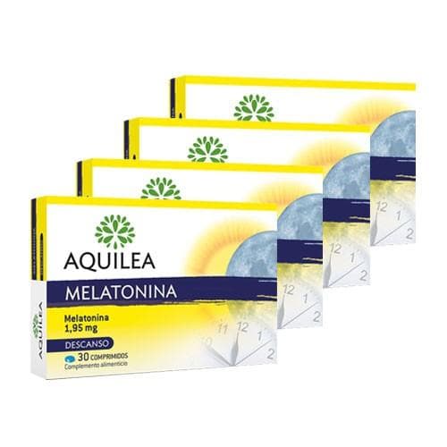 Imagen de Aquilea Melatonina 4x30 Comprimidos 💤 - Sueño Reparador en OfertitasTOP