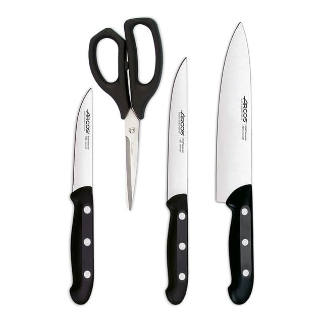 Imagen de Arcos Maître Set 3 cuchillos y tijeras 🍴 en OfertitasTOP