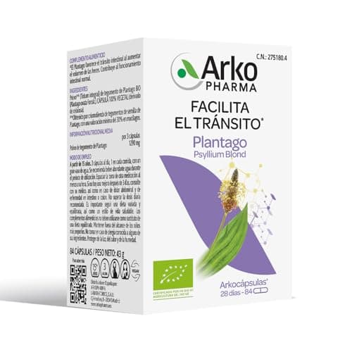 Imagen de Arkopharma Arkocápsulas Plantago BIO 84 cápsulas — tránsito intestinal 🌿 en OfertitasTOP