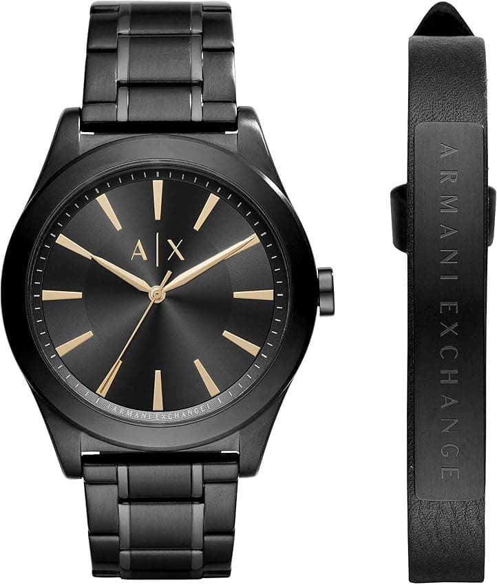 Imagen de Armani Exchange Reloj hombre 44 mm acero negro y dorado ⌚ en OfertitasTOP