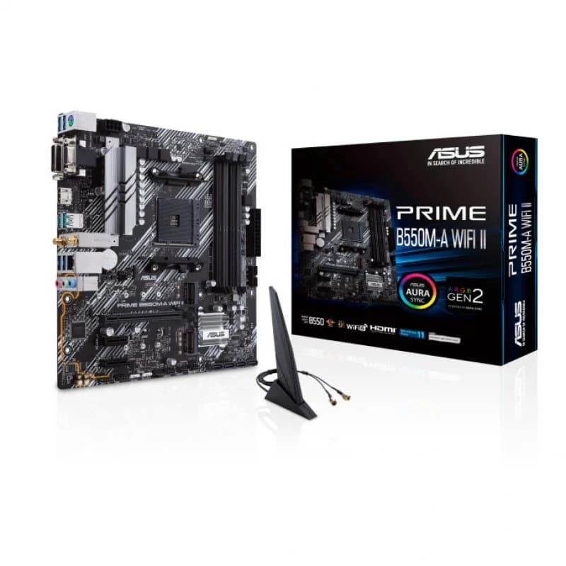 Imagen de ASUS PRIME B550M-A WIFI II placa base AM4 🖥️ en OfertitasTOP