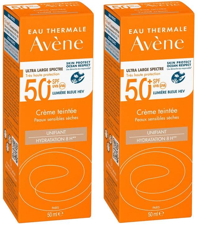 Imagen de Avène Crema Solar SPF50+ con color 2x50 ml en OfertitasTOP